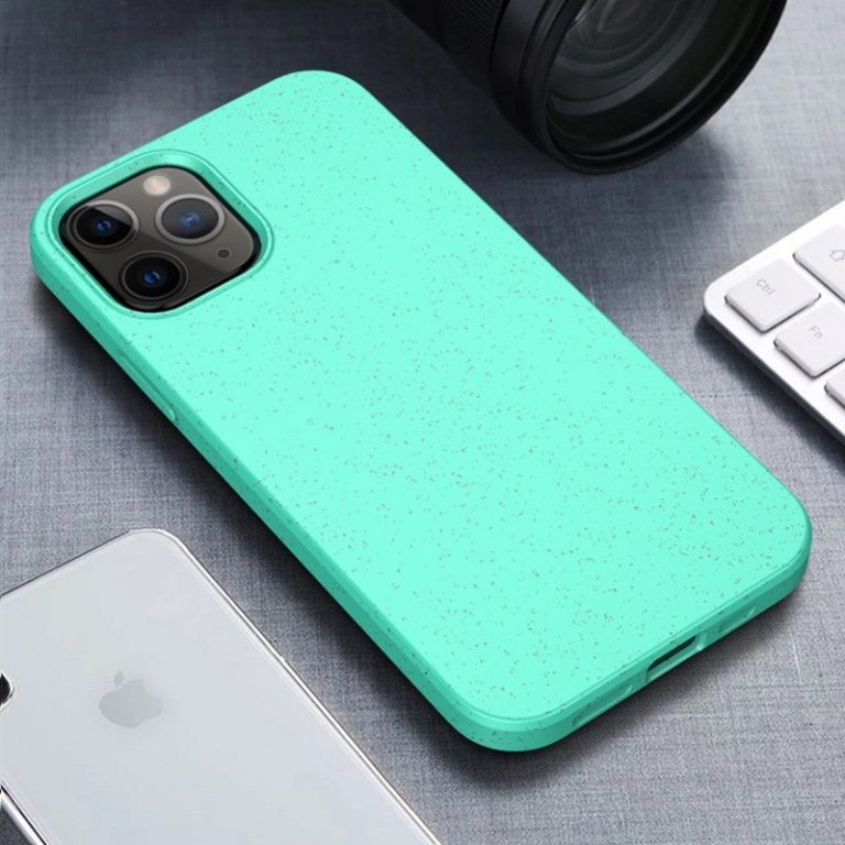 Home Mobiq flexibel eco hoesje voor iPhone 12 en iPhone 12 Pro in turquoise kleur - betrouwbare webshop voor iPhone 12 hoesjes